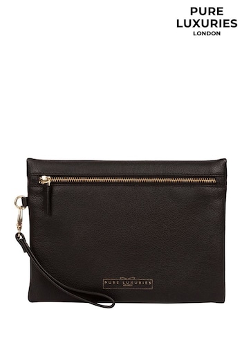Pure Luxuries London Chalfont Leather Clutch Bag (721445) | £35