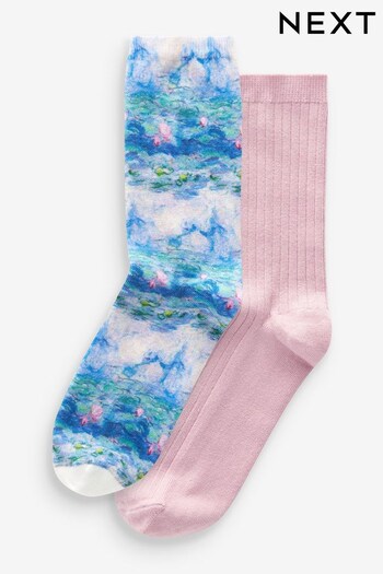 Blue/Pink License Monet Ankle Socks 2 Pack (722099) | £11