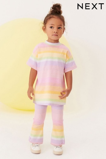 Rainbow Flare Flare Givenchy Legging & Top Set (3mths-7yrs) (722161) | £11 - £15
