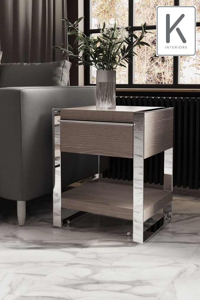 Next grey side hot sale table