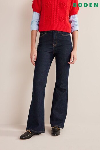 Boden Blue High Rise Flare Jeans (722993) | £85