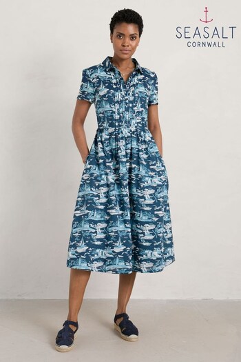 Seasalt Cornwall Blue True Letter Dress (723434) | £80