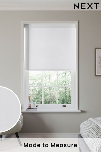 White Solstice Made to Measure Blackout Roller Blind (723748) | £66