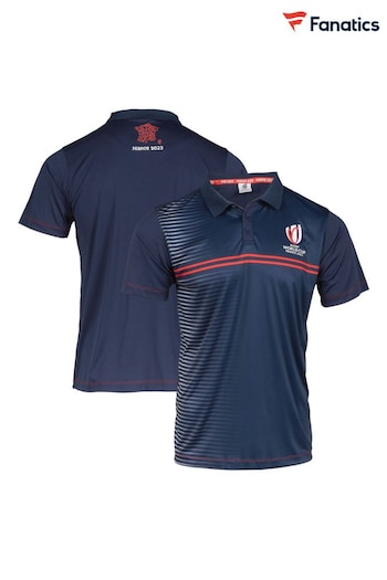 Fanatics Blue Rugby World Cup 2023 Winger Polo Shirt (724051) | £40