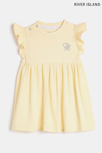 River Island Yellow Rib Organic Dress (724923) | £10