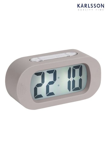 Karlsson Grey Gummy Alarm Clock (726648) | £33