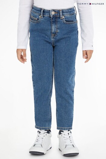 Tommy Hilfiger Kids Blue High Rise Tapered shift Jeans (726988) | £40 - £45