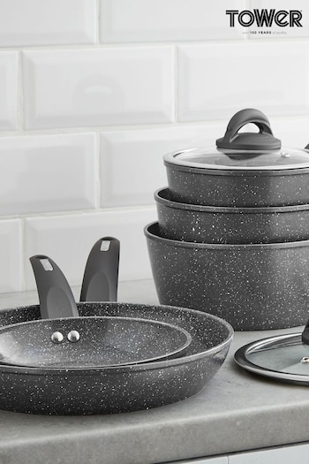 Tower 5 Piece Clear Pan Set (727918) | £90