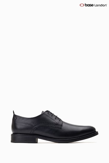 Base London Newman Lace Up Derby Black Shoes (727962) | £75