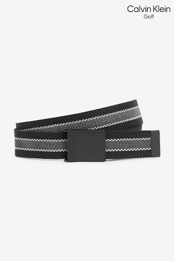 Calvin Sandal Klein Golf Black Webbing Belt (728561) | £20