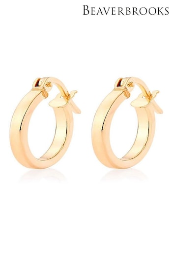 Beaverbrooks 9ct Gold Hoop Earrings (728925) | £60