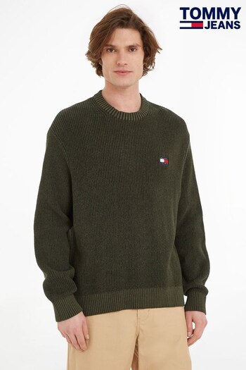 Tommy Jeans Green Badge Sweatshirt (728947) | £85