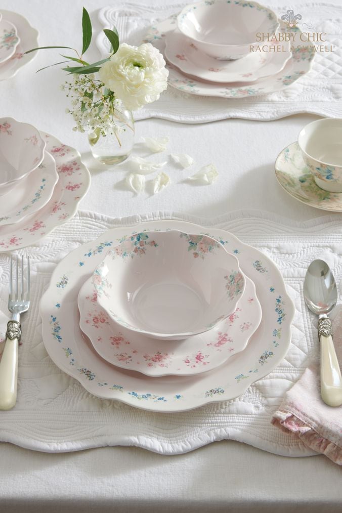 Shabby chic dinnerware set outlet