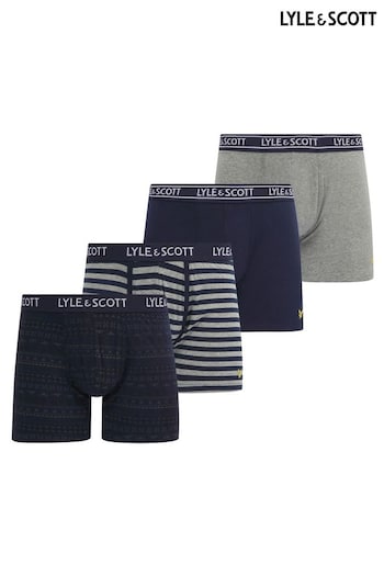 Lyle & Scott Reign Underwear Trunks Gift Box 4 Pack (729320) | £41