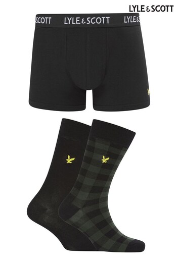 Lyle & Scott Grieg Black Underwear and Socks Gift Set (730352) | £21