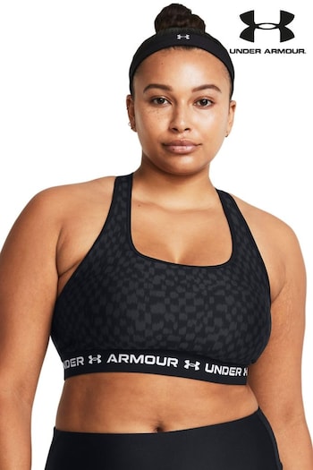 Under Armour Crossback Mid Support Print Bra (730844) | £36