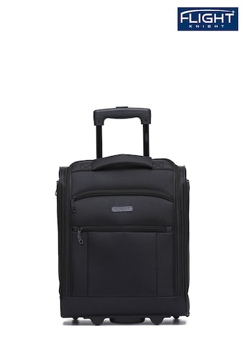 Flight Knight 45x36x20cm EasyJet Underseat Soft Case Cabin Carry On Suitcase Hand Black Luggage (731333) | £50