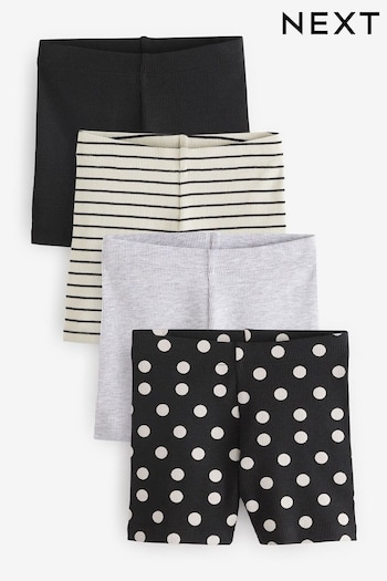 Monochrome Cycle Sneaker Shorts 4 Pack (3mths-7yrs) (731583) | £13 - £17
