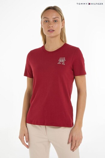 Tommy sandale Hilfiger Red Logo T-Shirt (731996) | £45