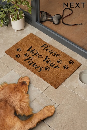 Natural Wipe Your Paws Doormat (732726) | £12 - £22