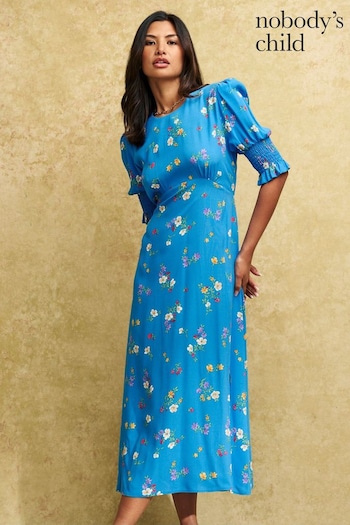 Nobody's Child Blue Luna Midi Dress (732908) | £55