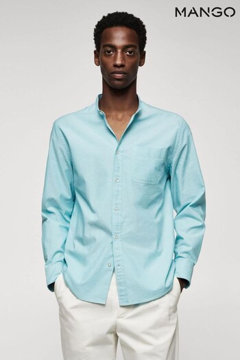 Mango Slim Fit Mao Collar Shirt (733076) | £50