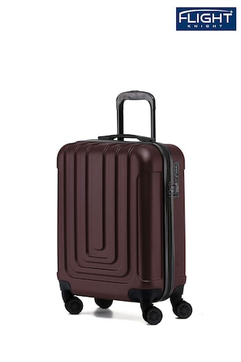 Flight Knight 55x40x20cm Ryanair Priority 8 Wheel ABS Hard Case Cabin Carry On Hand Black Luggage (733138) | £50