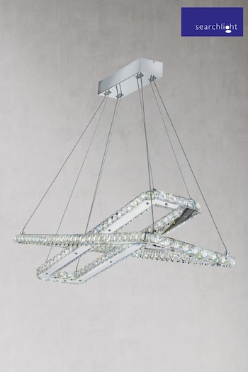 Searchlight Chrome Cluster Crystal Ceiling Light (734296) | £325
