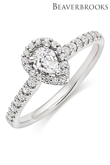 Beaverbrooks 18ct Diamond Halo Ring (734329) | £2,000