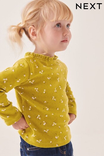 Green Brushed Pointelle Top (3mths-7yrs) (735319) | £6 - £8
