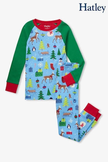 Hatley Christmas Holiday Cars Pyjama Set (736288) | £32