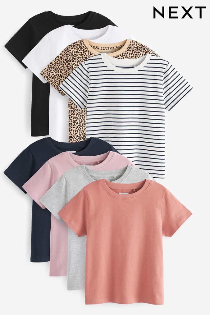 Multi 8 Pack T-Shirts (3-16yrs) (736344) | £24 - £36