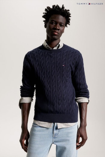 Tommy Hilfiger Blue Classic Cable Sweater (738070) | £130