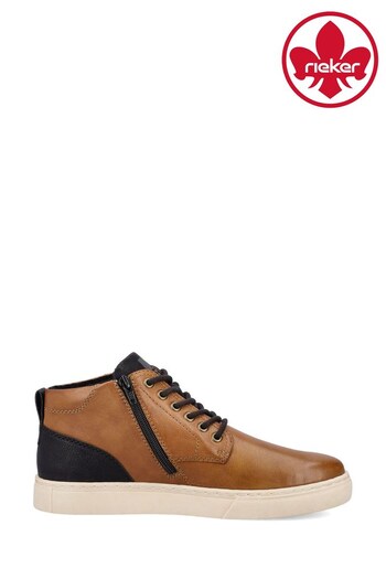 Rieker Mens Evolution Zipper Brown Boots (739147) | £92