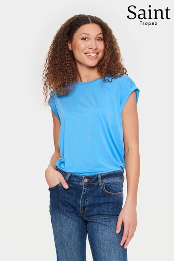 Saint Tropez Blue Adelia Short Sleeve T-Shirt (739862) | £30