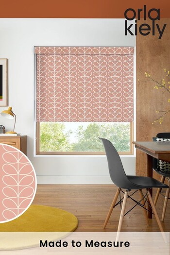 Orla Kiely Pink Linear Stem Made to Measure Roller Blinds (740916) | £58