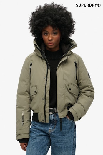 Superdry Dusty Olive Green City Padded Bomber Jacket (741215) | £125