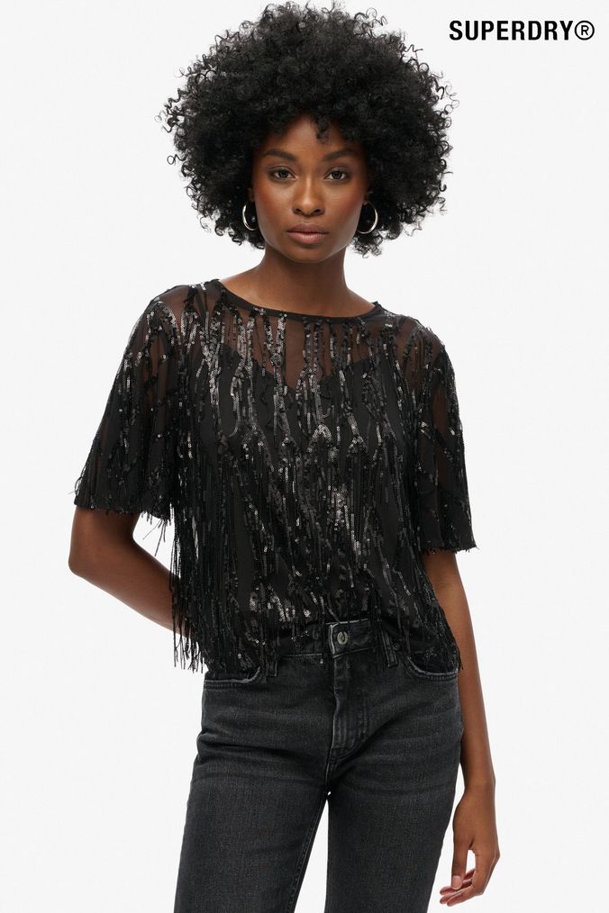 Buy Women s Tops Sequin Tops Online Next UK