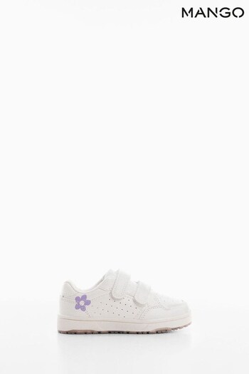 Mango Floral Velcro White Trainers (742097) | £28