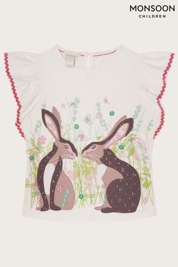 Monsoon Natural Hare WWF-UK Collaboration T-Shirt (742853) | £20 - £24