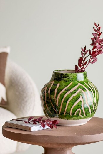 Creative Collection by Bloomingville Green Eliya Stoneware Vase (742948) | £95