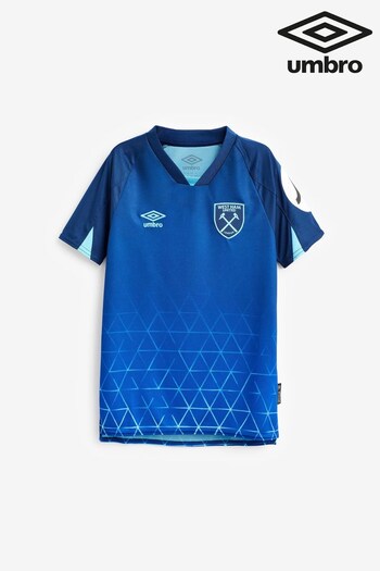Umbro Blue Junior West Ham 3rd Jersey Short Sleeve (743220) | £60