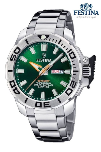 Festina Gents Silver Tone Diver Watch (743373) | £169