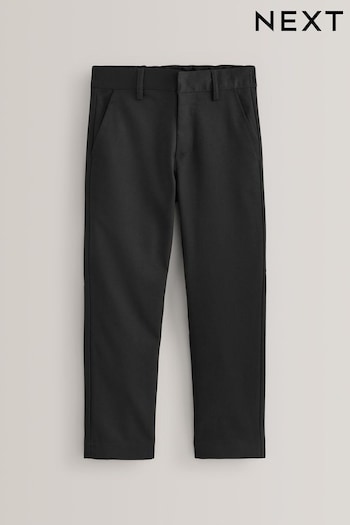Black Regular Waist School Formal Straight Trousers (3-17yrs) (743697) | £9 - £18