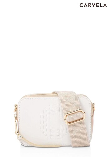 Carvela Cream Icon Mini Cross-Body Bag (744416) | £99