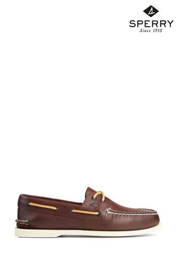 Sperry Brown Authentic Original Leather Boat Shoes (745265) | £100