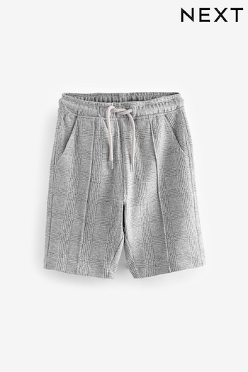 Grey Smart Check Jersey Shorts (3-16yrs) (746277) | £10 - £15