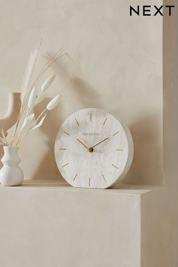 Natural Hallie Mantel Clock (746287) | £25