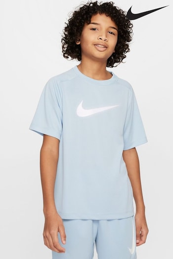 Nike Pale Blue Dri-FIT Multi Graphic Training T-Shirt (746730) | £20