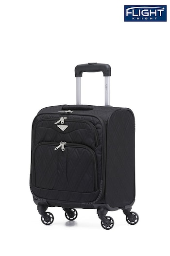 Flight Knight Black 45x36x20cm EasyJet Soft Case Cabin Carry On Suitcase Hand Luggage (747061) | £55